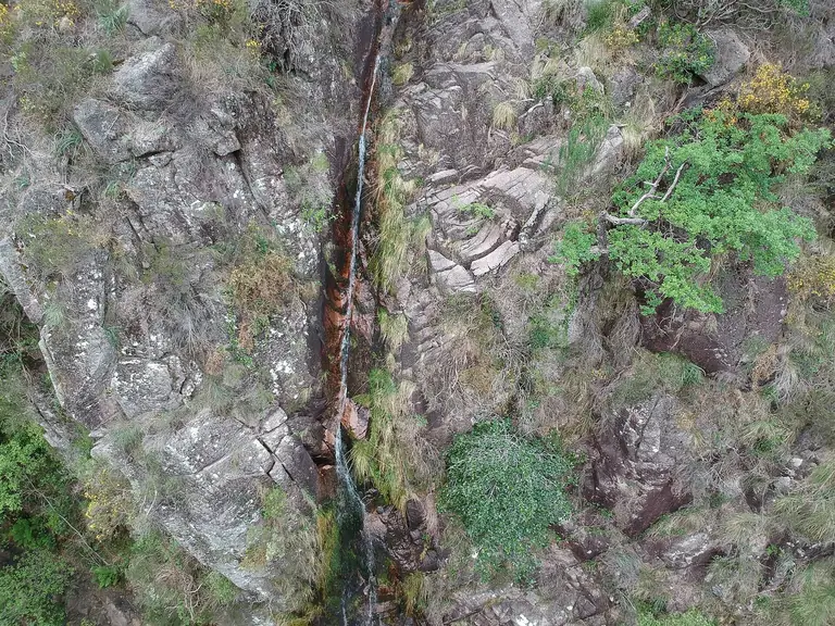 Cascata de Leonte — vue aérienne